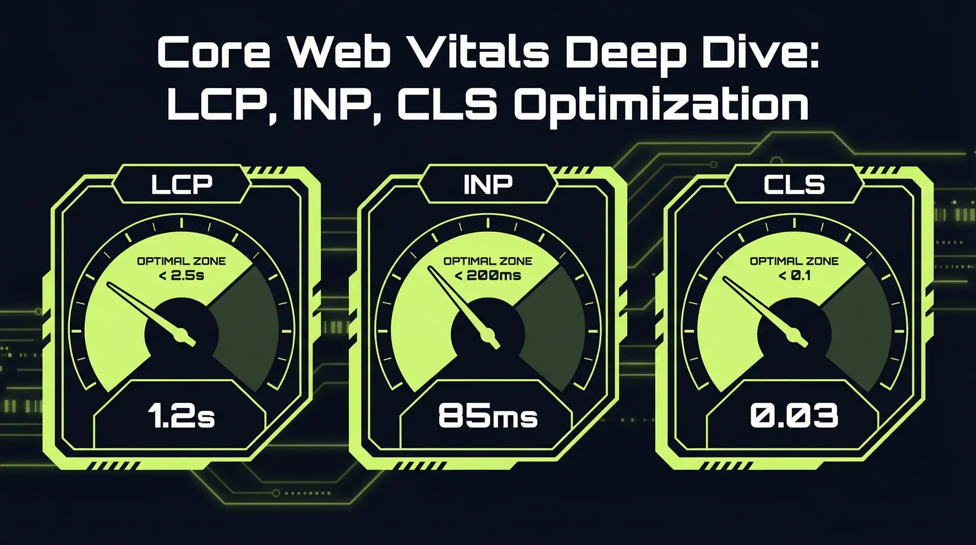 Core Web Vitals Deep Dive: LCP, INP, CLS Optimization