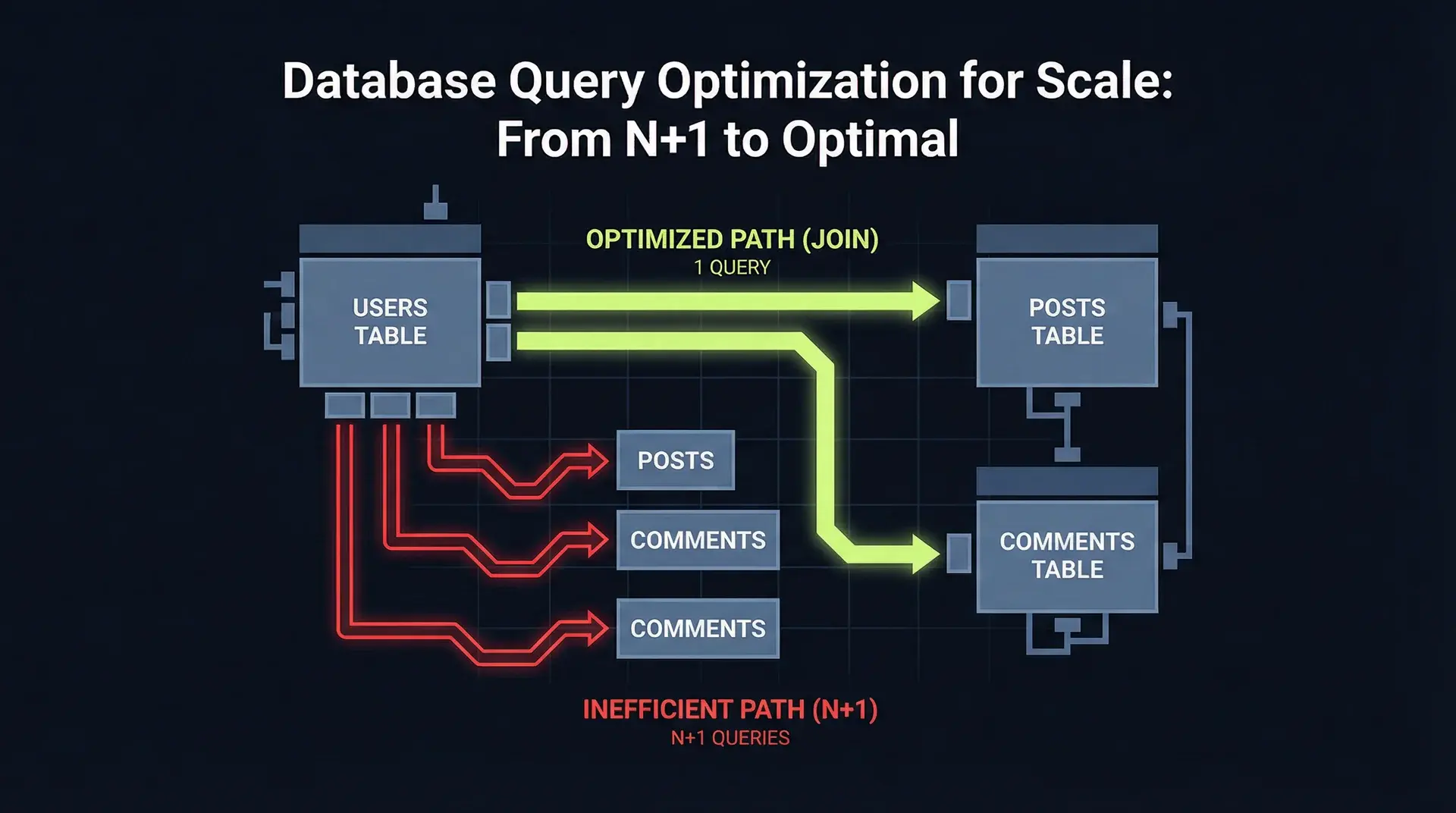 Database Query Optimization for Scale: From N+1 to Optimal