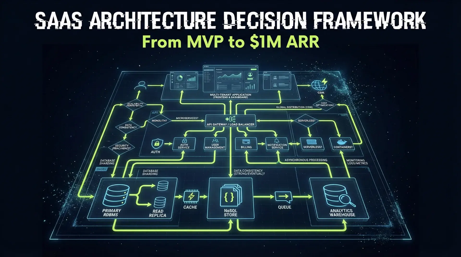 SaaS Architecture Decision Framework: From MVP to Scale